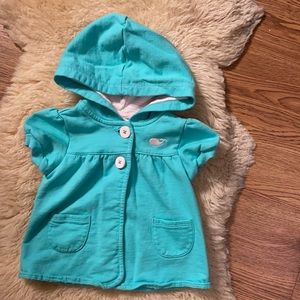 12M Carter's short sleeve hoodie